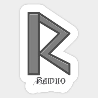 Raidho Rune Sticker